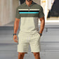 👕 Zomerse tweedelige set voor heren: polo en korte broek ☀️