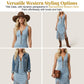 🤠 TIJDELIJK 50% KORTING! ✨ Retro Western Jurk Met Franjes – Stijlvol, Slank En Vol Karakter