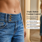 👖Nieuw binnen💙Damesjeans met wijde pijpen, cropped model, hoge taille met knoop
