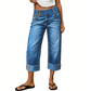 👖Nieuw binnen💙Damesjeans met wijde pijpen, cropped model, hoge taille met knoop