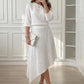 Set bestaande uit een off-shoulder top en een asymmetrische rok voor dames