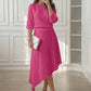 Set bestaande uit een off-shoulder top en een asymmetrische rok voor dames