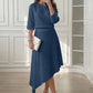 Set bestaande uit een off-shoulder top en een asymmetrische rok voor dames