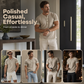 ⌛Tijdelijke aanbieding – Ademend Henley-shirt met korte mouwen voor heren