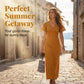 Dames V-hals Polka Dot Maxi Jurk