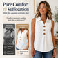 Zomerse mouwloze blouse met knopen voor dames