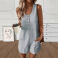 Mouwloze romper met knoopsluiting voor dames