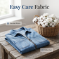 Casual denim jurk voor dames, losvallend, met revers, korte mouwen, ritssluiting en zakken