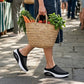 Ademende platformslippers van mesh voor dames