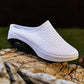 Ademende platformslippers van mesh voor dames