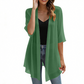 Lichtgewicht chiffonvest met open voorkant voor dames