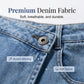 Zomerse denimskort met hoge taille voor dames