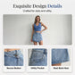 Zomerse denimskort met hoge taille voor dames