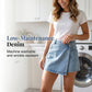 Zomerse denimskort met hoge taille voor dames