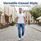 Zeer rekbare herenjeans met dubbele stiksels