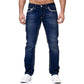 Zeer rekbare herenjeans met dubbele stiksels