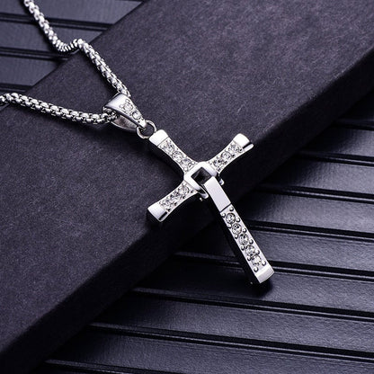 ⏳Unisex ketting met kruisje voor mannen en vrouwen