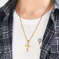 ⏳Unisex ketting met kruisje voor mannen en vrouwen