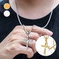 ⏳Unisex ketting met kruisje voor mannen en vrouwen
