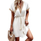 Boho-jurk met V-hals en kant voor dames