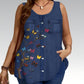 Zomerse tanktop met vlinderprint voor dames