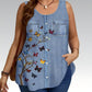 Zomerse tanktop met vlinderprint voor dames