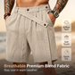 Zomerse linnen herenshorts, casual, losse pasvorm, strandshorts