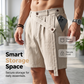 Zomerse linnen herenshorts, casual, losse pasvorm, strandshorts