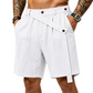 Zomerse linnen herenshorts, casual, losse pasvorm, strandshorts