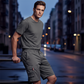 Casual cargoshorts voor heren met elastische tailleband