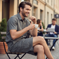 Casual cargoshorts voor heren met elastische tailleband