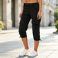 Cargo-capribroek met hoge taille voor dames