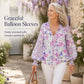 Zomer-T-shirt met bloemenprint en V-hals voor dames