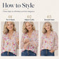 Zomer-T-shirt met bloemenprint en V-hals voor dames
