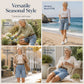 Denim cargoshorts met een losse pasvorm voor dames
