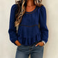 Casual damesblouse met pofmouwen