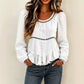 Casual damesblouse met pofmouwen
