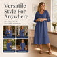 Casual zomerjurk met ronde hals voor dames