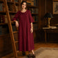 Casual zomerjurk met ronde hals voor dames