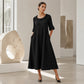 Casual zomerjurk met ronde hals voor dames