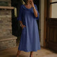 Casual zomerjurk met ronde hals voor dames