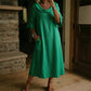Casual zomerjurk met ronde hals voor dames