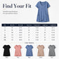 Casual, halflange top met V-hals en losse pasvorm voor dames