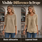 Asymmetrische casual effen top met ronde hals voor dames