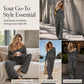 Moeiteloze Stripe-loungeset