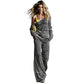 Moeiteloze Stripe-loungeset