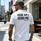 Casual T-shirt met sloganprint voor heren