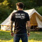 Casual T-shirt met sloganprint voor heren