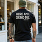 Casual T-shirt met sloganprint voor heren