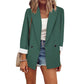 Casual blazer voor dames met contrasterende manchetten